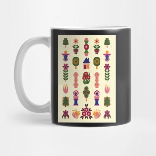 Folk Art Diorama Mug